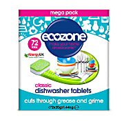 Ecozone - Tablettes Lave-vaisselle All in One (72 tablettes)