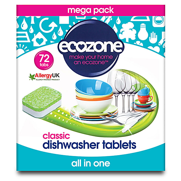 Ecozone - Tablettes Lave-vaisselle All in One (72 tablettes)