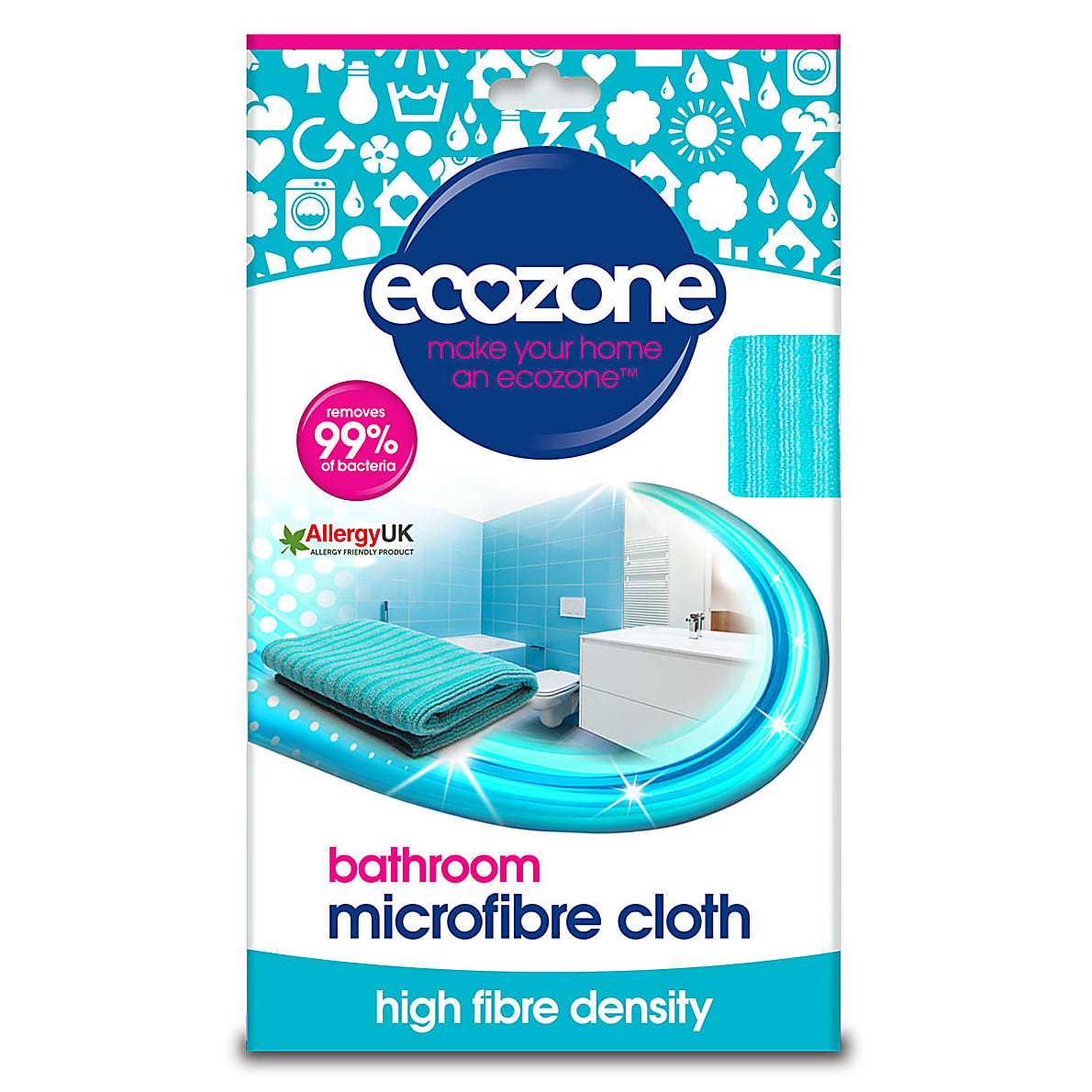 Ecozone Chiffon Microfibre Salle de Bain