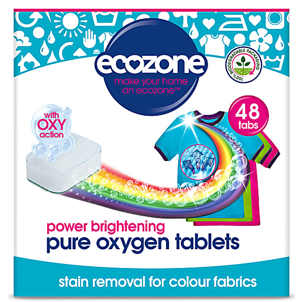 Ecozone Pure Oxygen Tablettes Blanchissantes pour Linge Colore