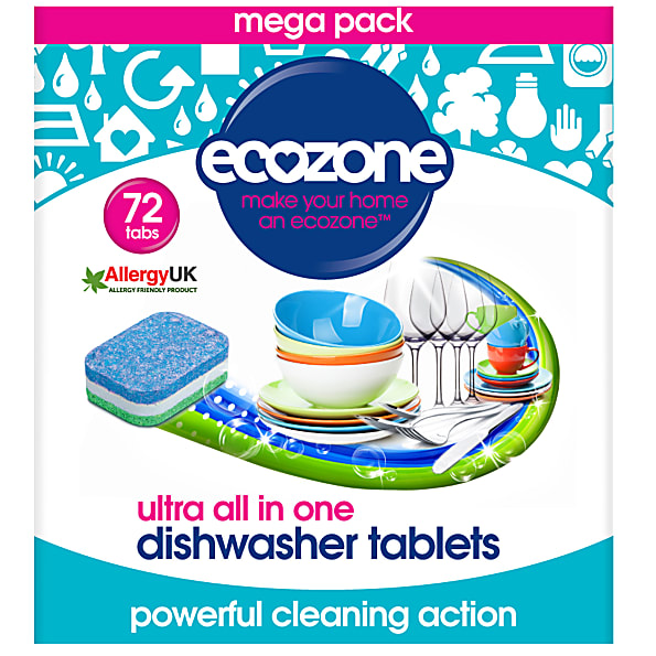 Ecozone Tablettes Lave-Vaisselle Ultra Tout-En-Un (72)